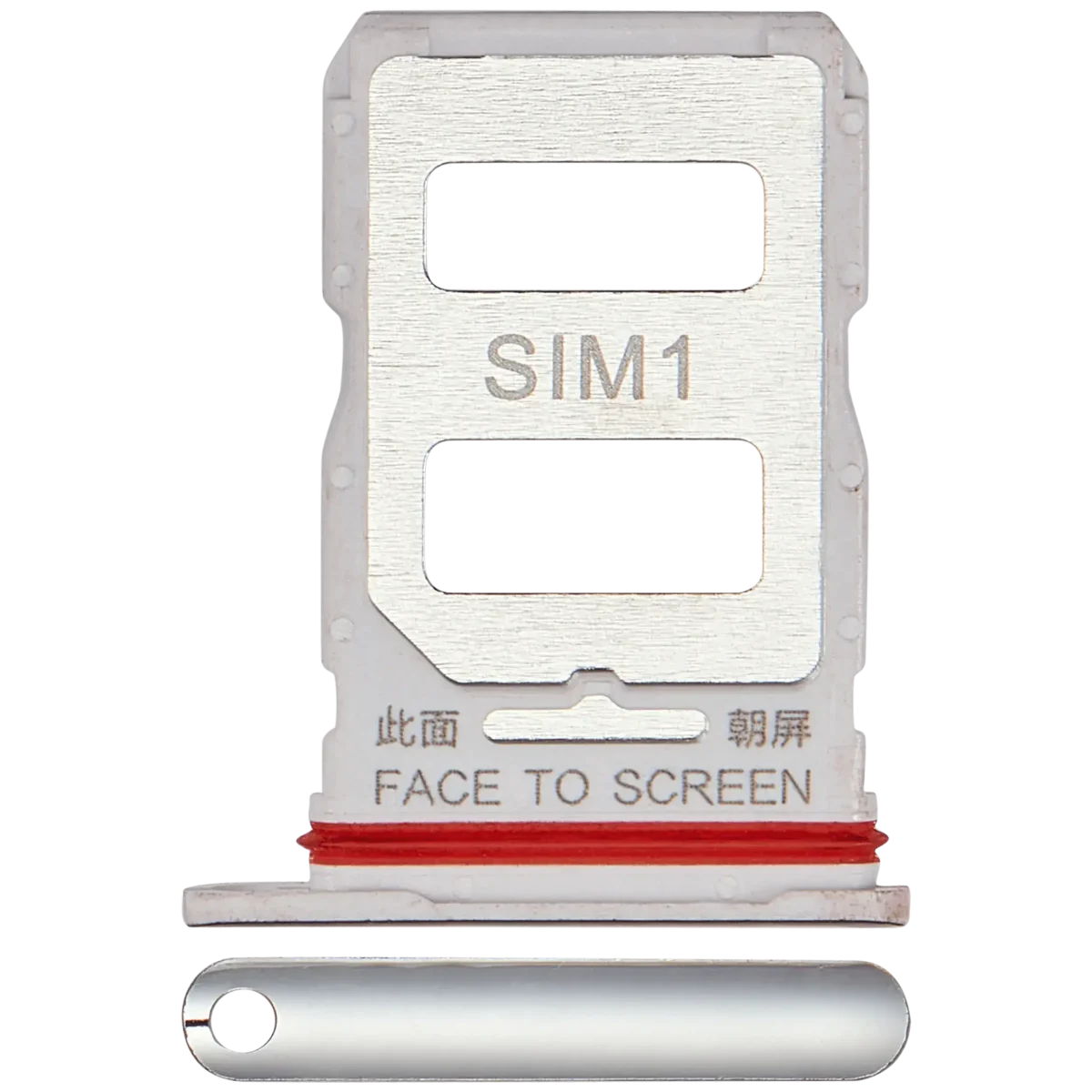 Xiaomi 12T Pro Uyumlu Sim Kart Tepsisi (Gümüş) - Görsel 2