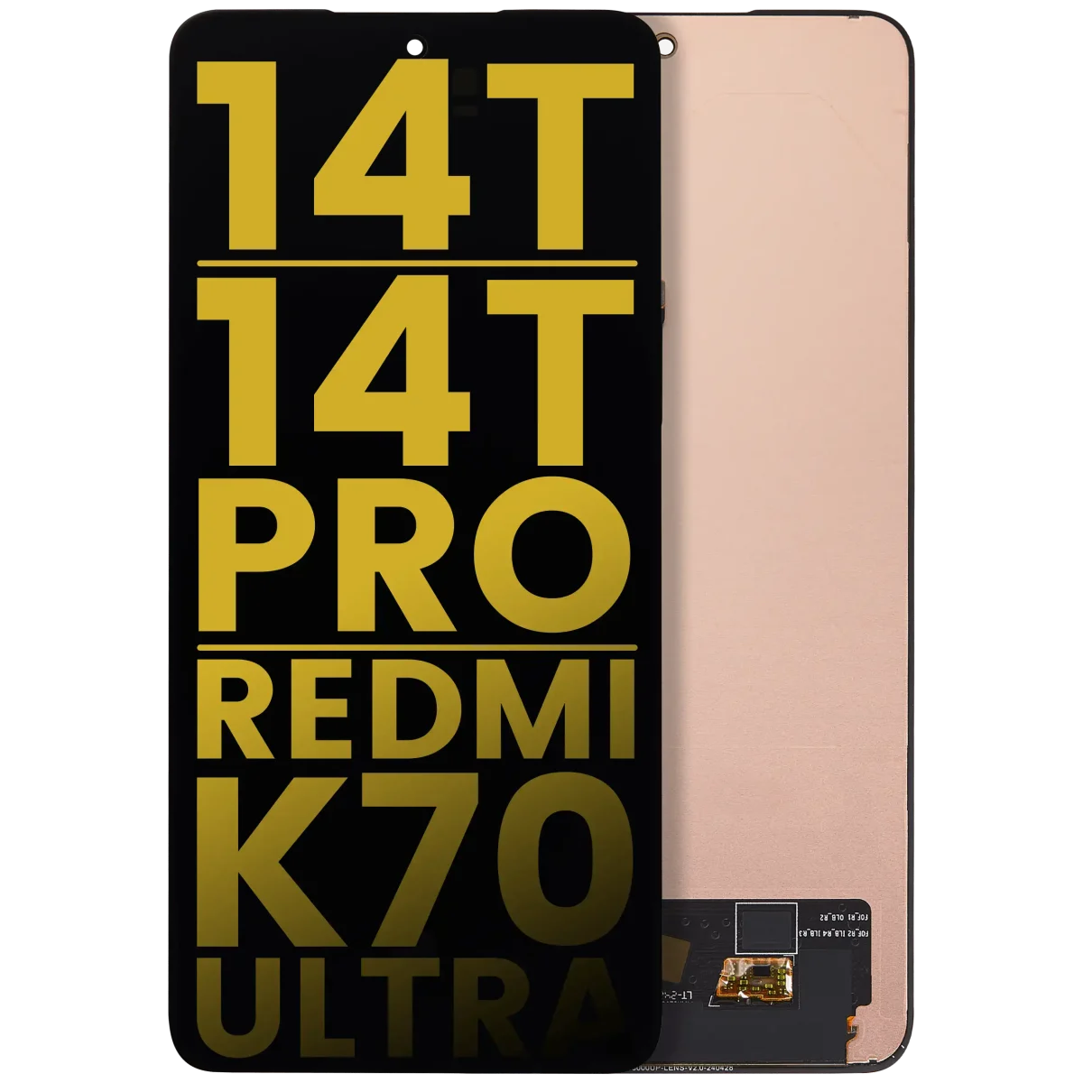 Xiaomi 14T Pro İle Uyumlu Ekran Dokunmatik Çerçevesiz Orijinal Amoled Ekran (Tüm Renkler Uyumlu) - Görsel 2