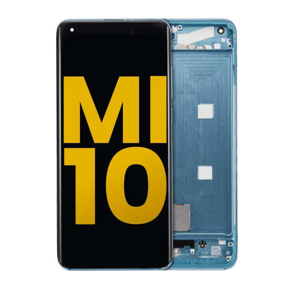 Xiaomi Mi 10 5G İle Uyumlu Ekran Dokunmatik Çerçeveli   (Amoled Ekran - Mercan Yeşili)