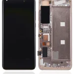 Xiaomi Mi 10 5G İle Uyumlu Ekran Dokunmatik Çerçeveli   (Amoled Ekran - Şeftali Altın)