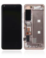 Xiaomi Mi 10 5G İle Uyumlu Ekran Dokunmatik Çerçeveli   (Amoled Ekran - Şeftali Altın)
