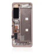 Xiaomi Mi 10 5G İle Uyumlu Ekran Dokunmatik Çerçeveli   (Amoled Ekran - Şeftali Altın) - Görsel 3