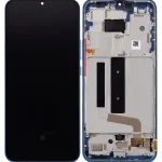 Xiaomi Mi 10 Lite 5G İle Uyumlu Ekran Dokunmatik Çerçeveli (Aftermarket Plus - Aurora Blue)