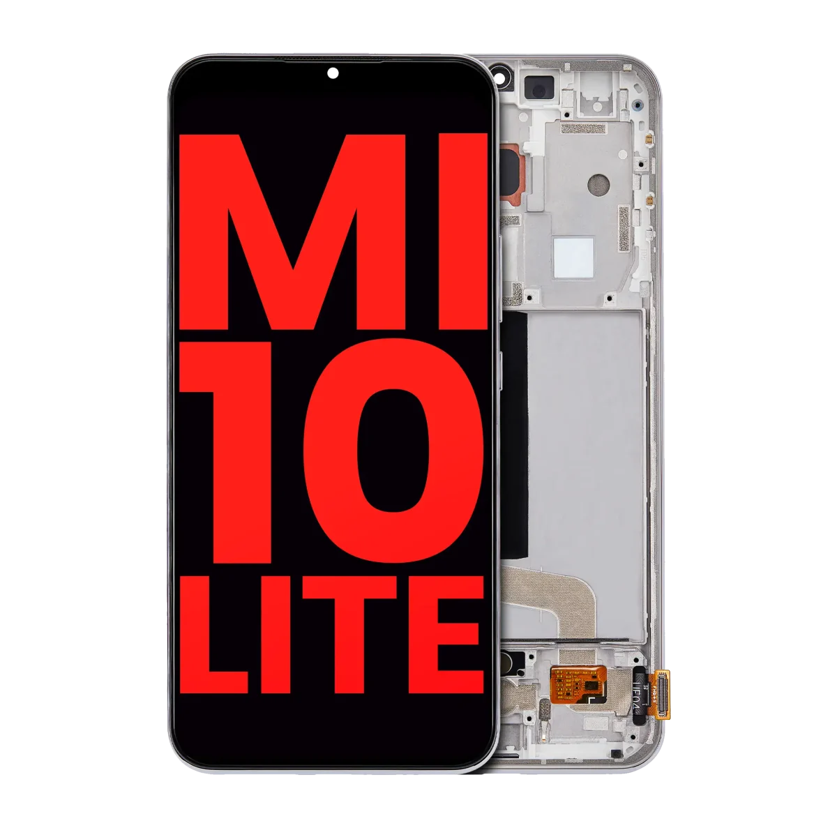 Xiaomi Mi 10 Lite 5G İle Uyumlu Ekran Dokunmatik Çerçeveli (Aftermarket Plus - Dream White) - Görsel 2