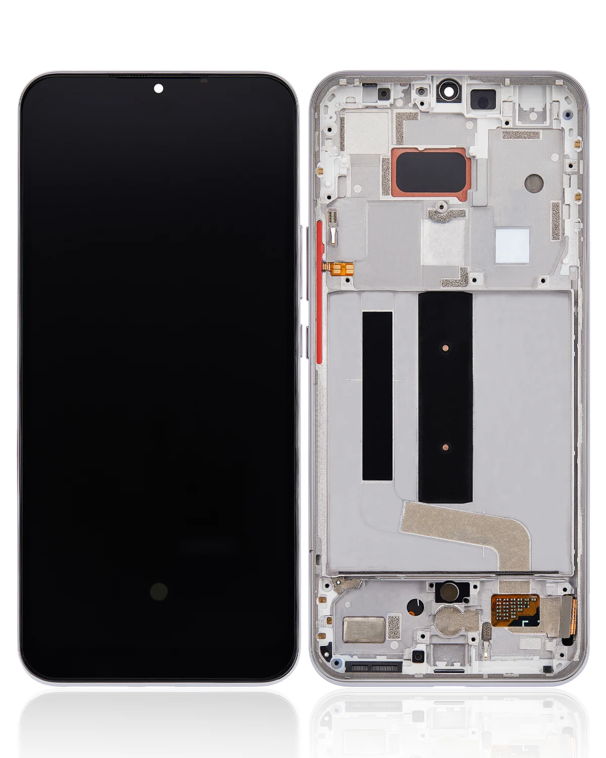 Xiaomi Mi 10 Lite 5G İle Uyumlu Ekran Dokunmatik Çerçeveli (Aftermarket Plus - Dream White)