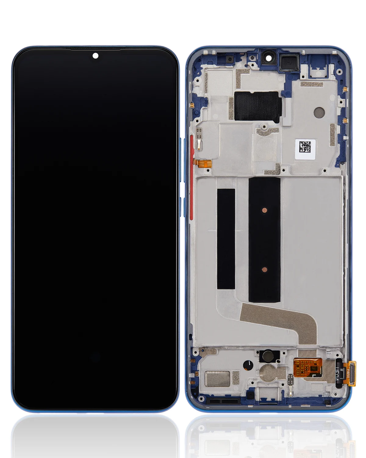 Xiaomi Mi 10 Lite 5G İle Uyumlu Ekran Dokunmatik Çerçeveli (Amoled Ekran - Aurora Blue)