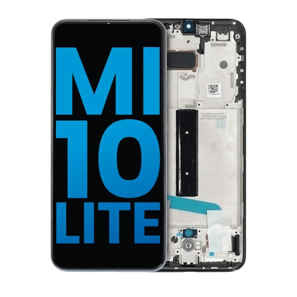 Xiaomi Mi 10 Lite 5G İle Uyumlu Ekran Dokunmatik Çerçeveli (Kozmik Gri)
