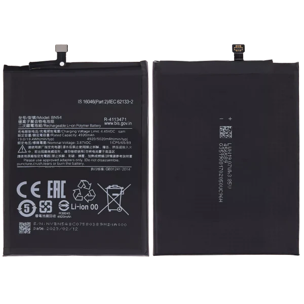 Xiaomi Mi 10 Lite İle Uyumlu Batarya Pil (BN54 - Orijinal)