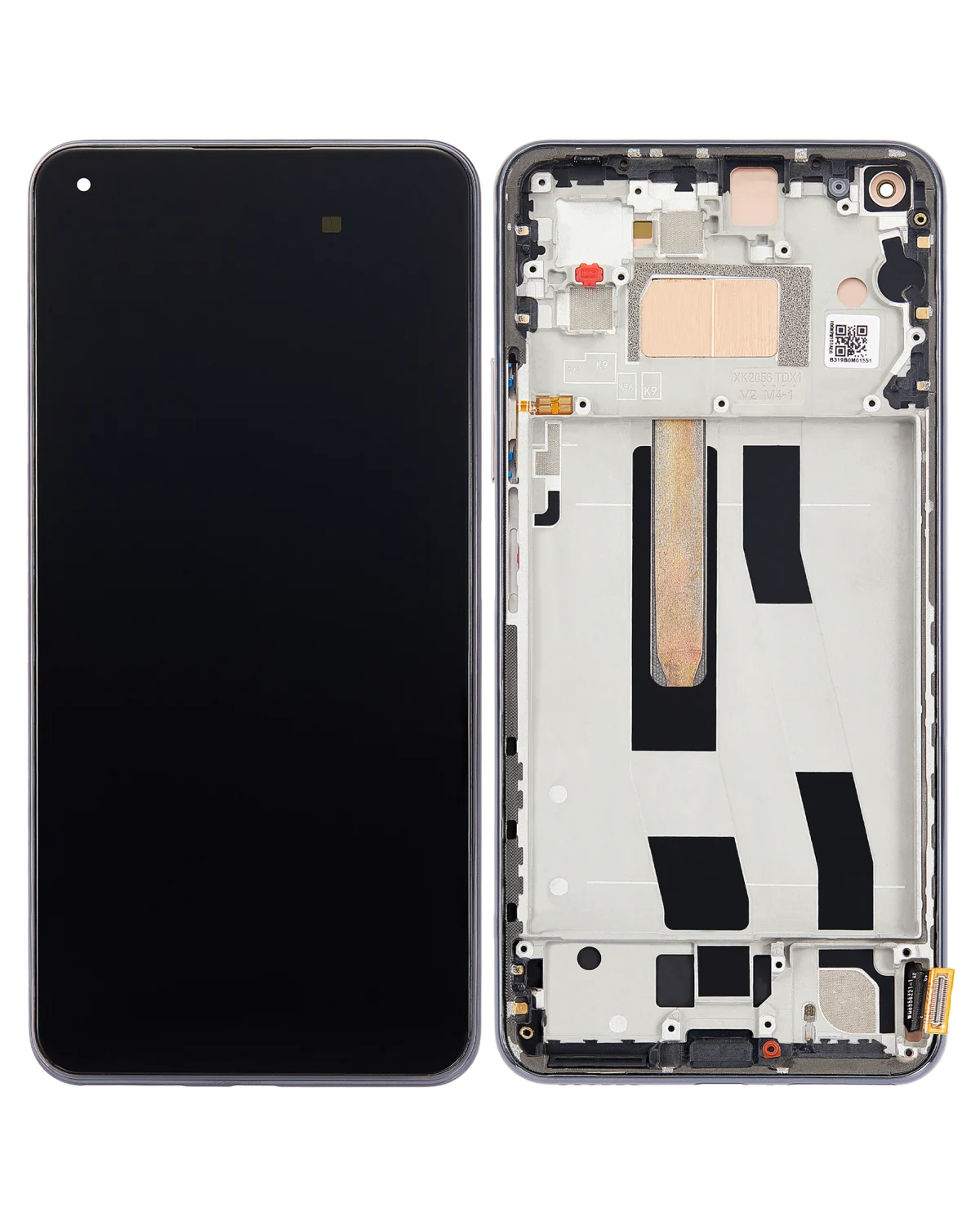 Xiaomi Mi 11 İle Uyumlu Ekran Dokunmatik Çerçeveli  (Amoled Ekran - Boba Siyahı)