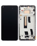 Xiaomi Mi 11 İle Uyumlu Ekran Dokunmatik Çerçeveli  (Amoled Ekran - Boba Siyahı)