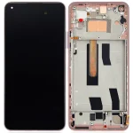 Xiaomi Mi 11 İle Uyumlu Ekran Dokunmatik Çerçeveli  (Amoled Ekran - Şeftali Pembesi)