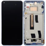 Xiaomi Mi 11 Lite 5G İle Uyumlu Ekran Dokunmatik Çerçeveli   (Amoled Ekran - Sakız Mavisi)