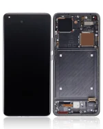 Xiaomi Mi 11 Pro İle Uyumlu Ekran Dokunmatik Çerçeveli   (Amoled Ekran - Siyah)