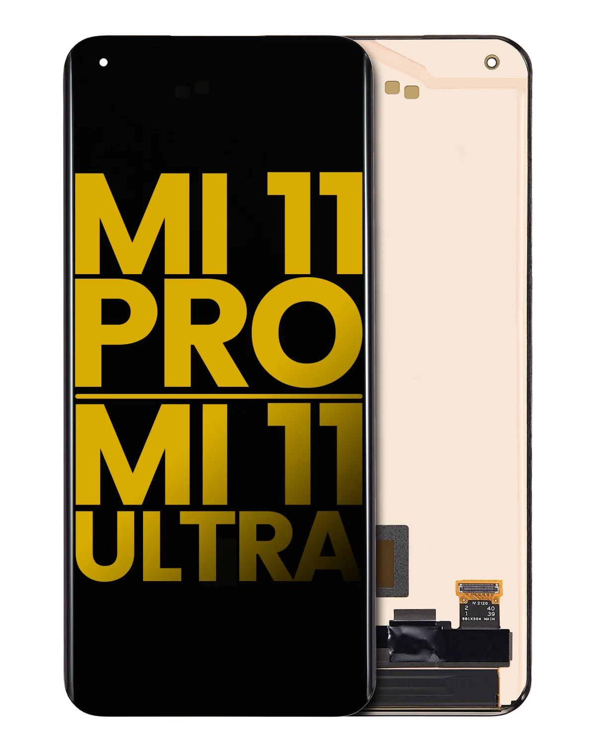 Xiaomi Mi 11 Pro İle Uyumlu Ekran Dokunmatik Çerçevesiz   (Amoled Ekran - Tüm Renkler Uyumlu) - Görsel 2
