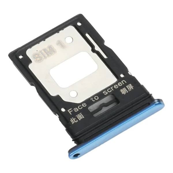 Xiaomi Mi 11i İle Uyumlu Çift Sim Kart Tepsisi (Bubblegum Blue)