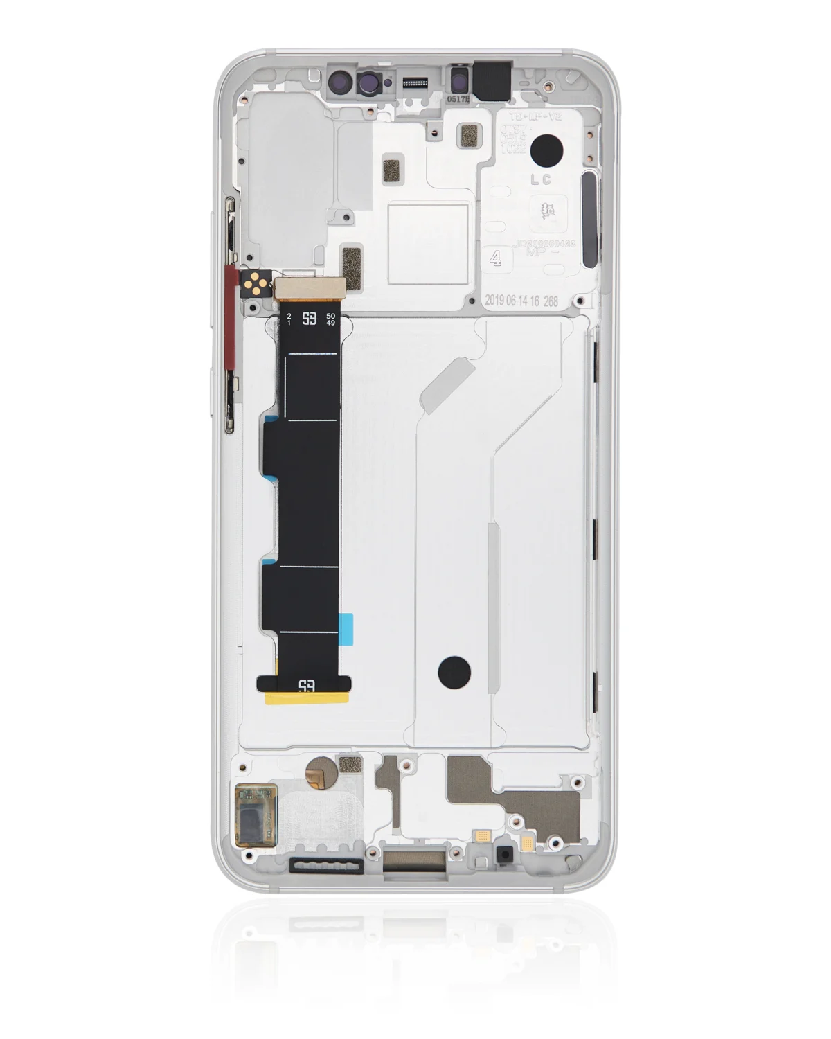 Xiaomi Mi 8 İle Uyumlu Aftermarket Plus) (Beyaz)  Çerçeveli - Görsel 2