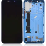 Xiaomi Mi 8 İle Uyumlu Ekran Dokunmatik Amoled Ekran (Mavi)  Çerçeveli