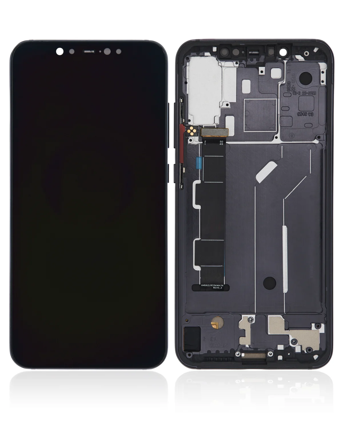Xiaomi Mi 8 İle Uyumlu Ekran Dokunmatik Amoled Ekran (Siyah)  Çerçeveli