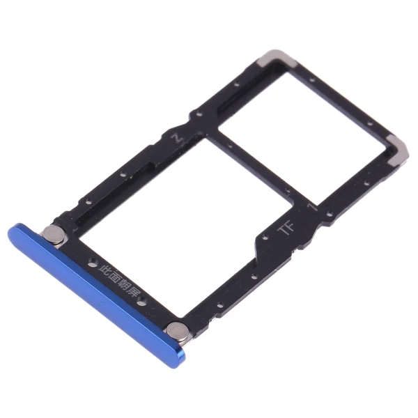 Xiaomi Mi 8 Lite İle Uyumlu Çift Sim Kart Tepsisi (Aurora Blue)