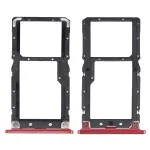 Xiaomi Mi 8 Lite İle Uyumlu Çift Sim Kart Tepsisi (Kırmızı)