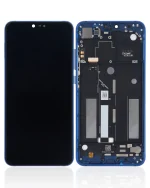Xiaomi Mi 8 Lite İle Uyumlu Ekran Dokunmatik Çerçeveli (Orijinal - Aurora Blue)