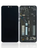 Xiaomi Mi 8 Lite İle Uyumlu Ekran Dokunmatik Çerçeveli (Orijinal - Gece Yarısı Siyahı)