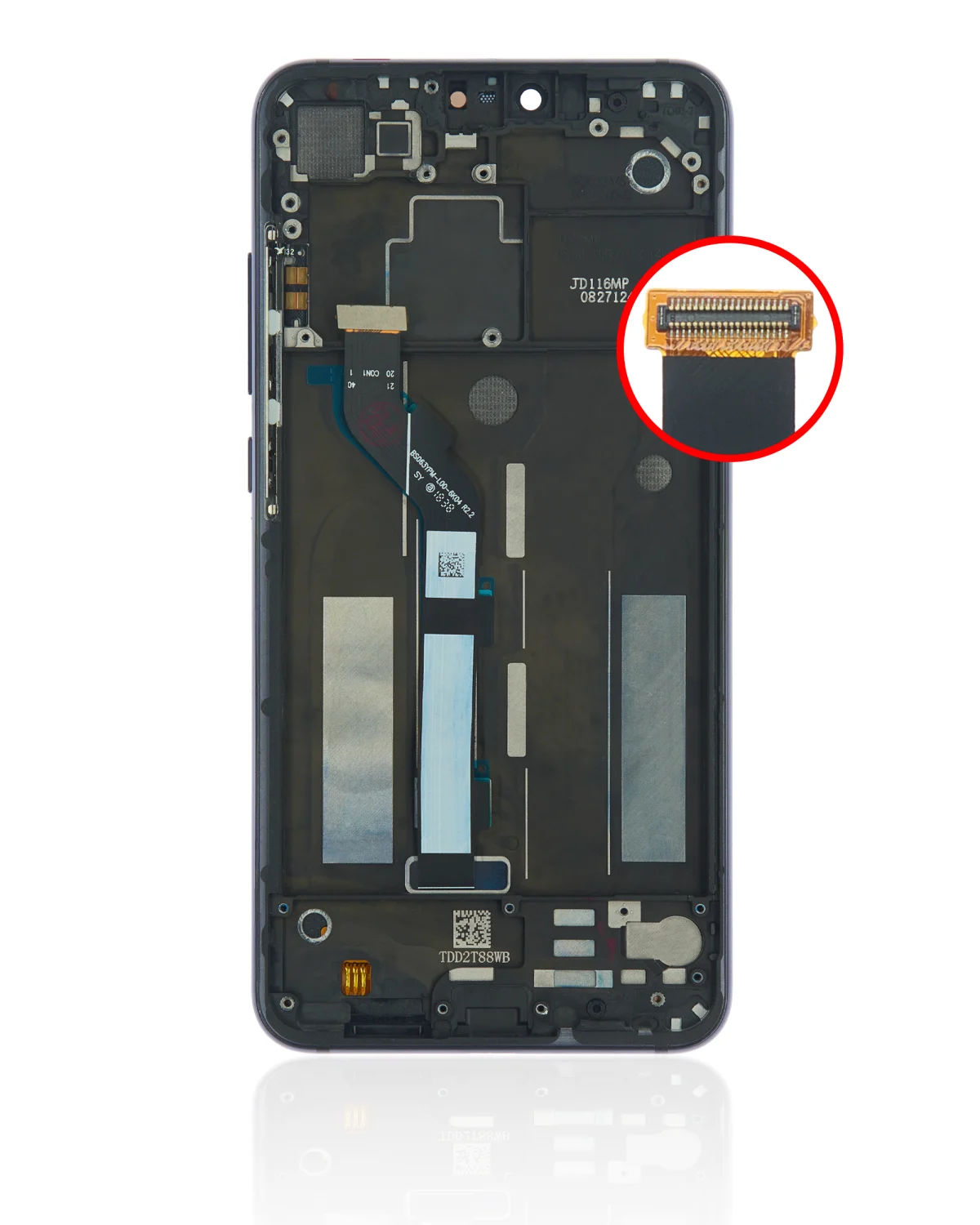 Xiaomi Mi 8 Lite İle Uyumlu Ekran Dokunmatik Çerçeveli (Orijinal - Gece Yarısı Siyahı) - Görsel 3