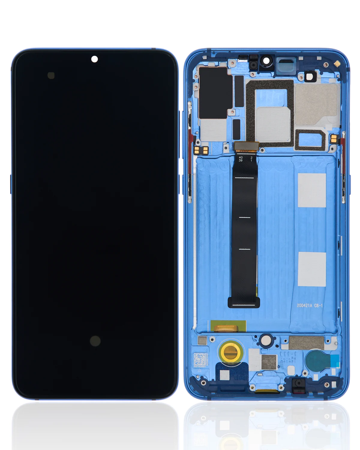 Xiaomi Mi 9 İle Uyumlu Ekran Dokunmatik Çerçeveli   (Amoled Ekran - Okyanus Mavisi)