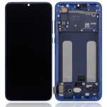 Xiaomi Mi 9 Lite İle Uyumlu Ekran Dokunmatik Çerçeveli (Aftermarket: Incell - Aurora Blue)