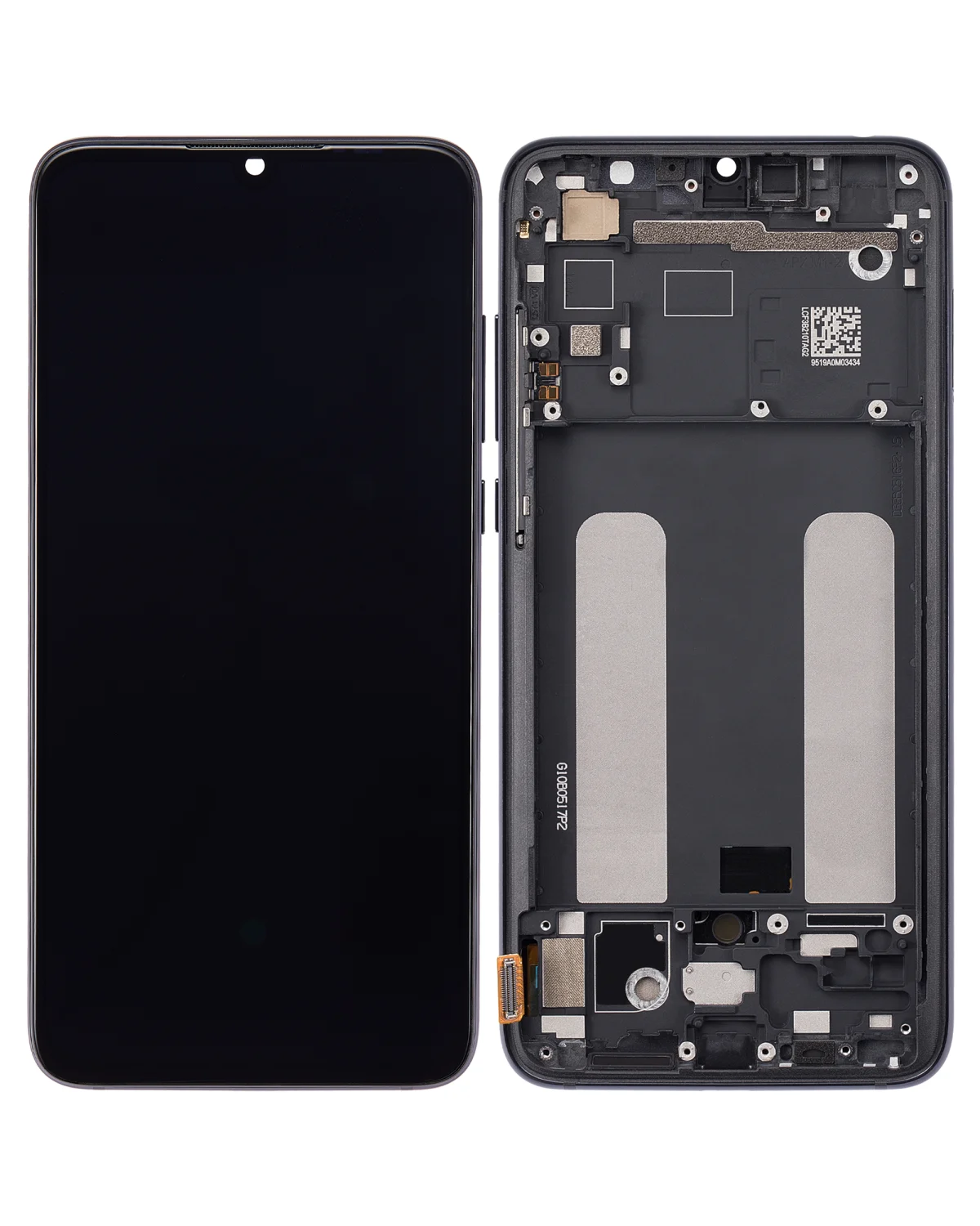 Xiaomi Mi 9 Lite İle Uyumlu Ekran Dokunmatik Çerçeveli   (Aftermarket Plus - Oniks Grisi)