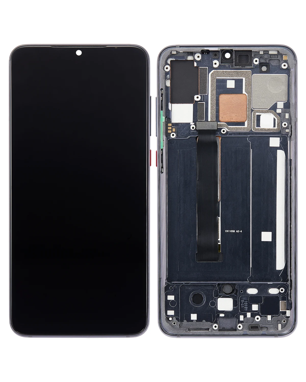 Xiaomi Mi 9 Pro İle Uyumlu Ekran Dokunmatik Çerçeveli Oled - Titanyum Siyah)