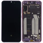 Xiaomi Mi 9 SE İle Uyumlu Ekran Dokunmatik Amoled Ekran)  Çerçeveli  (Menekşe