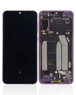 Xiaomi Mi 9 SE İle Uyumlu Ekran Dokunmatik Amoled Ekran)  Çerçeveli  (Menekşe