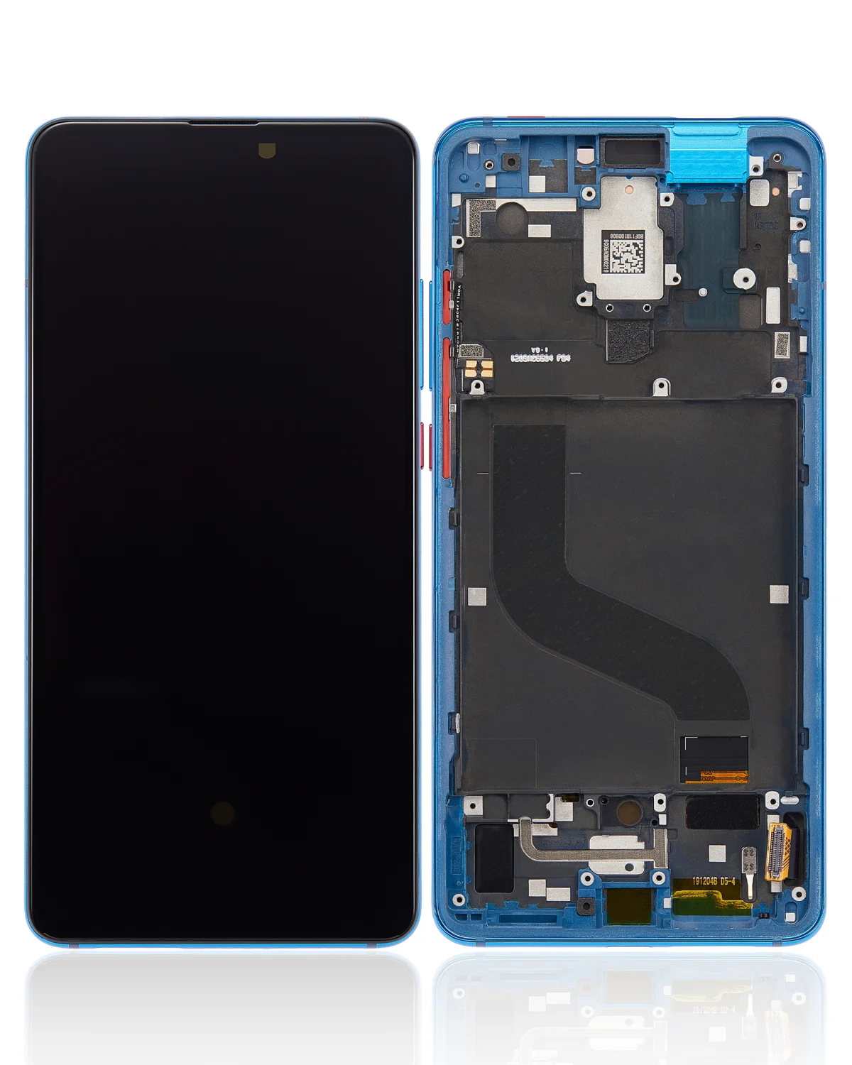 Xiaomi Mi 9T Pro İle Uyumlu Ekran Dokunmatik Çerçeveli   (A Plus Kalite - Glacier Blue)