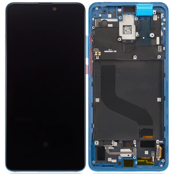 Xiaomi Mi 9T Pro İle Uyumlu Ekran Dokunmatik Çerçeveli   (A Plus Kalite - Glacier Blue)