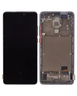 Xiaomi Mi 9T Pro İle Uyumlu Ekran Dokunmatik Çerçeveli   (A Plus Kalite - Karbon Siyahı)