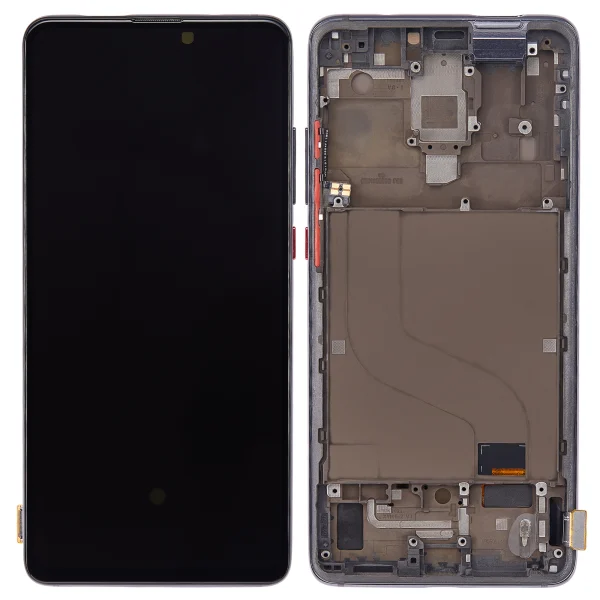 Xiaomi Mi 9T Pro İle Uyumlu Ekran Dokunmatik Çerçeveli   (A Plus Kalite - Karbon Siyahı)