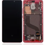 Xiaomi Mi 9T Pro İle Uyumlu Ekran Dokunmatik Çerçeveli   (Amoled Ekran - Alev Kırmızısı)