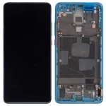 Xiaomi Mi 9T Pro İle Uyumlu Ekran Dokunmatik Çerçeveli (Oled- Buzul Mavisi)