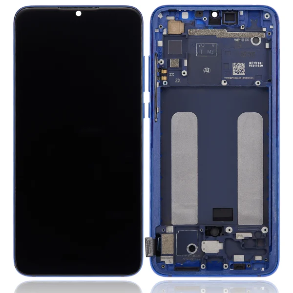 Xiaomi Mi CC9 İle Uyumlu Ekran Dokunmatik Çerçeveli (Aftermarket: Incell - Aurora Blue)