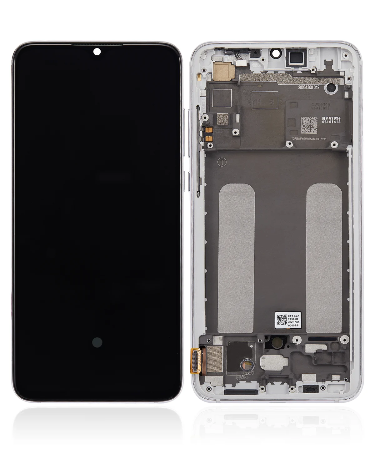 Xiaomi Mi CC9 İle Uyumlu Ekran Dokunmatik Çerçeveli   (Amoled Ekran - İnci Beyazı)