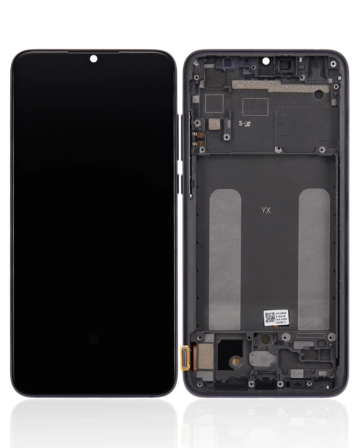 Xiaomi Mi CC9 İle Uyumlu Ekran Dokunmatik Çerçeveli   (Amoled Ekran - Oniks Grisi)