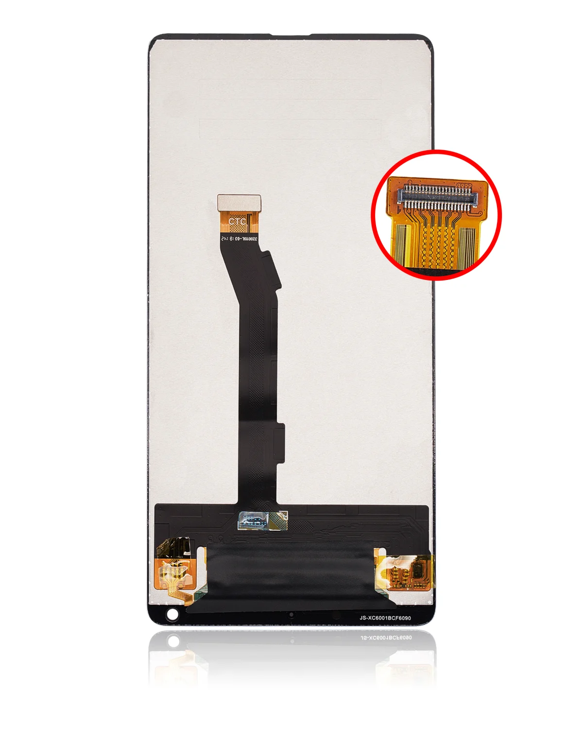 Xiaomi Mi Mix 2 İle Uyumlu Ekran Dokunmatik Çerçevesiz Orijinal (Siyah) - Görsel 4