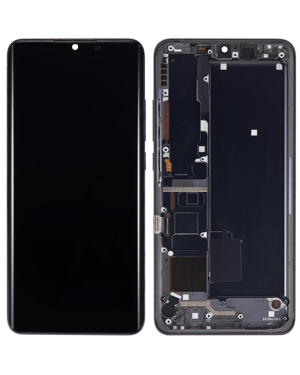 Xiaomi Mi Note 10 İle Uyumlu Ekran Dokunmatik Çerçeveli   (Amoled Ekran - Gece Yarısı Siyahı)