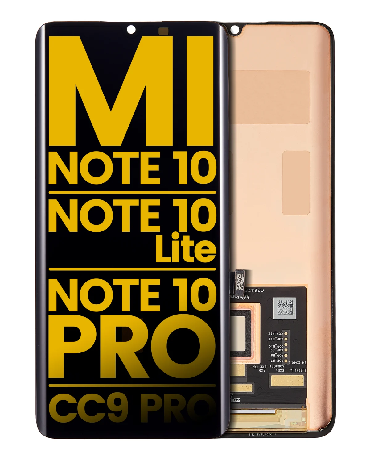 Xiaomi Mi Note 10 İle Uyumlu Ekran Dokunmatik Çerçevesiz   (Amoled Ekran - Tüm Renkler Uyumlu) - Görsel 2