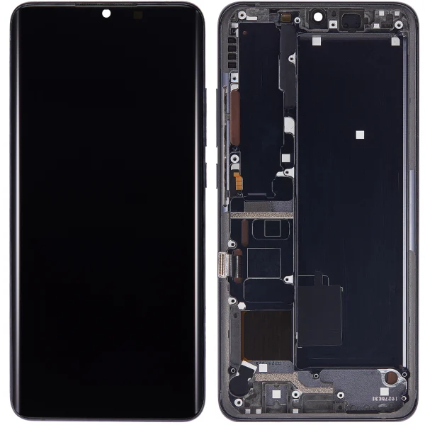 Xiaomi Mi Note 10 Pro İle Uyumlu Ekran Dokunmatik Çerçeveli   (Amoled Ekran - Gece Yarısı Siyahı)
