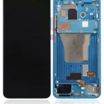 Xiaomi Poco F2 Pro İle Uyumlu Ekran Dokunmatik Çerçeveli Orijinal Amoled Ekran (Neon Mavi)