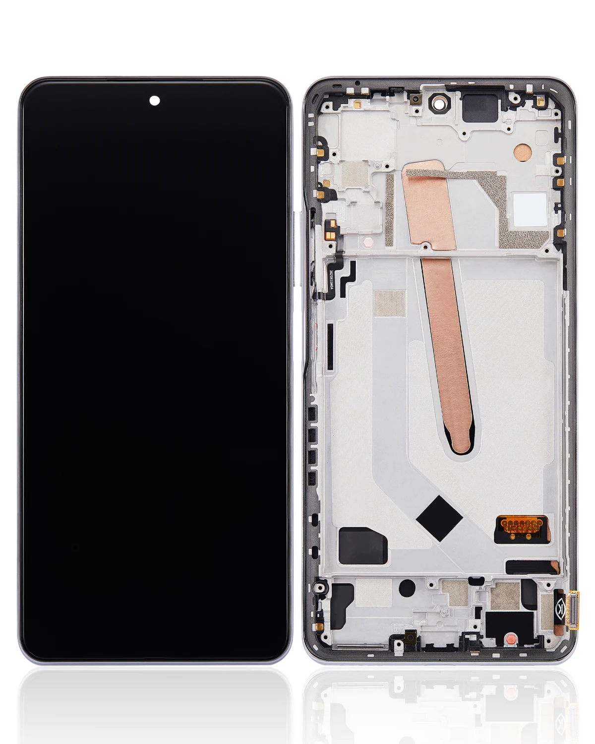 Xiaomi Poco F3 İle Uyumlu Çerçeveli Ekran Dokunmatik Orijinal (Arctic White)