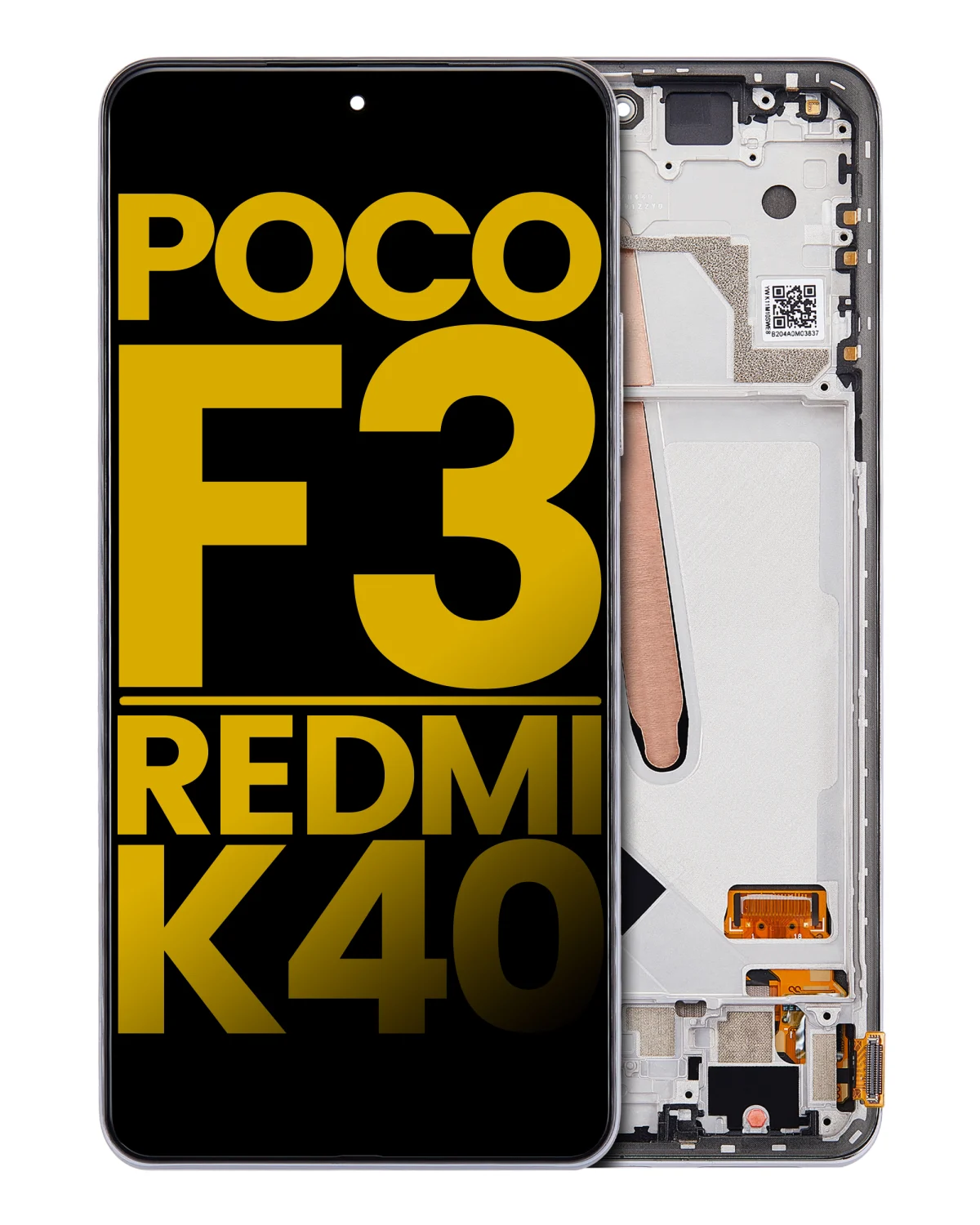 Xiaomi Poco F3 İle Uyumlu Ekran Dokunmatik Çerçeveli (Amoled Ekran) (Arctic White) - Görsel 2