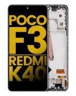 Xiaomi Poco F3 İle Uyumlu Ekran Dokunmatik Çerçeveli (Amoled Ekran) (Arctic White) - Görsel 2